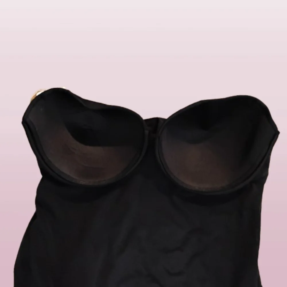 NEW Plus Size 1X Black One-Piece Swimsuit • Criss-Cross Bust • Spring/Summer